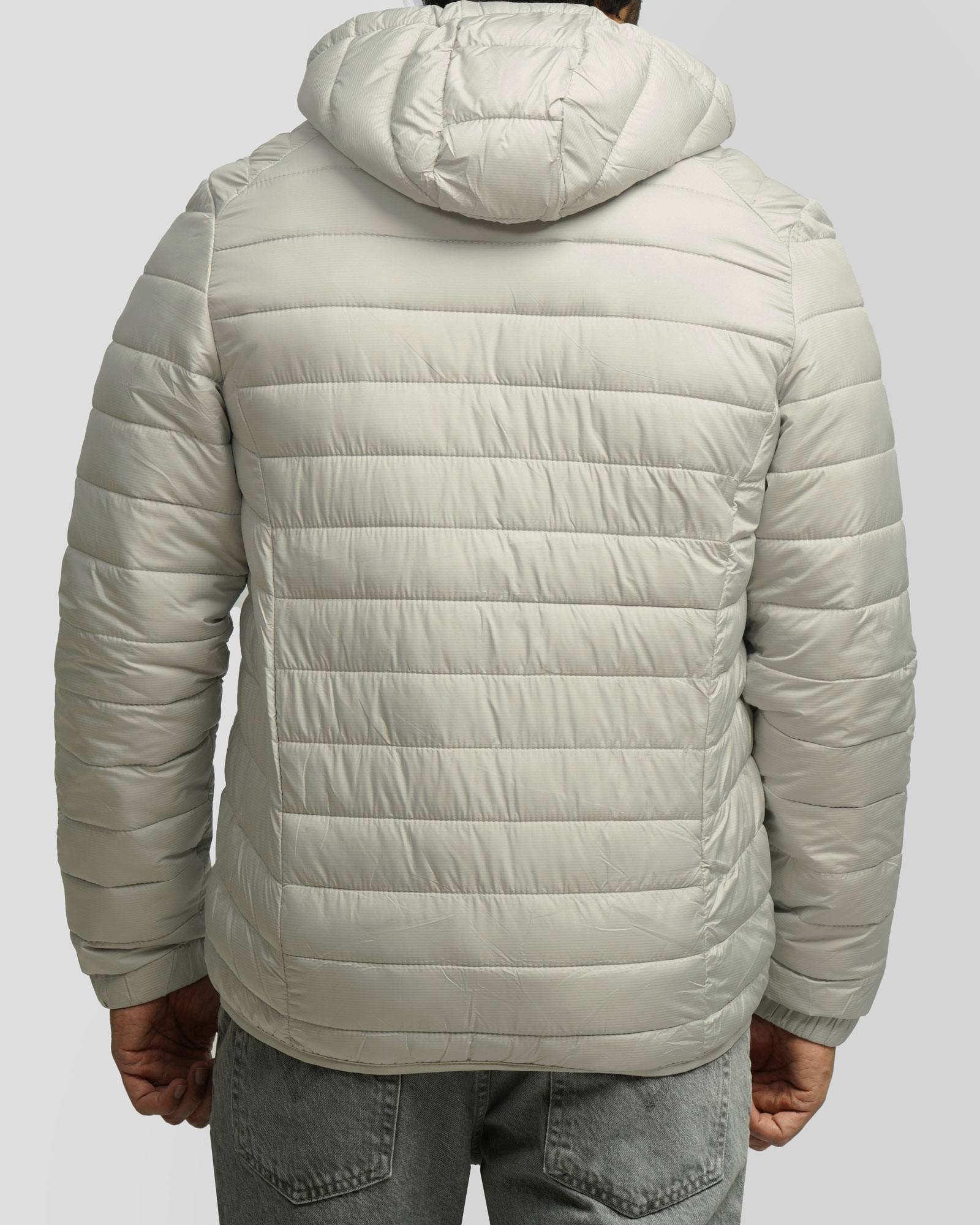 کاپشن مردانه کلاه دار طوسی 24416402