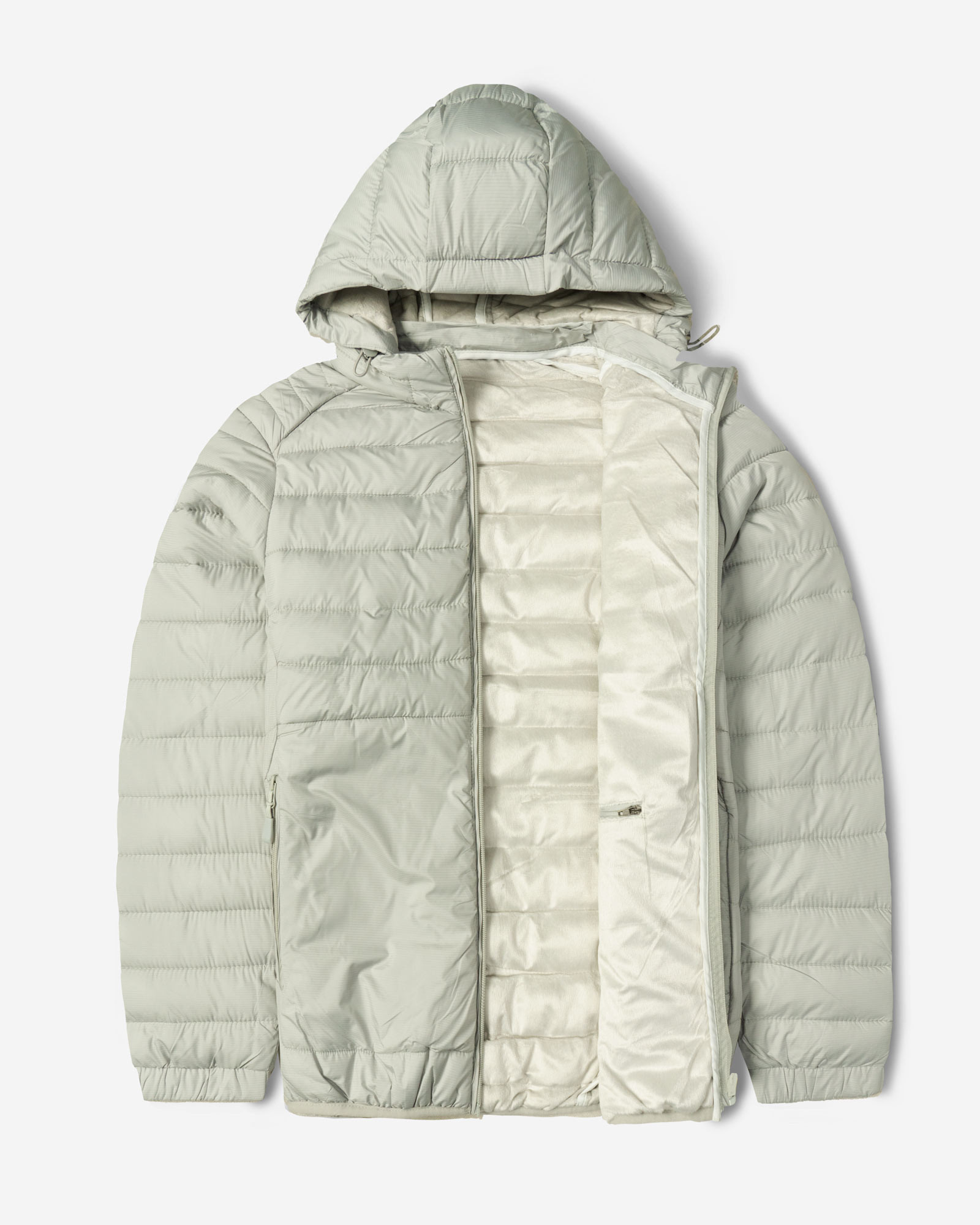 کاپشن مردانه کلاه دار طوسی 24416402