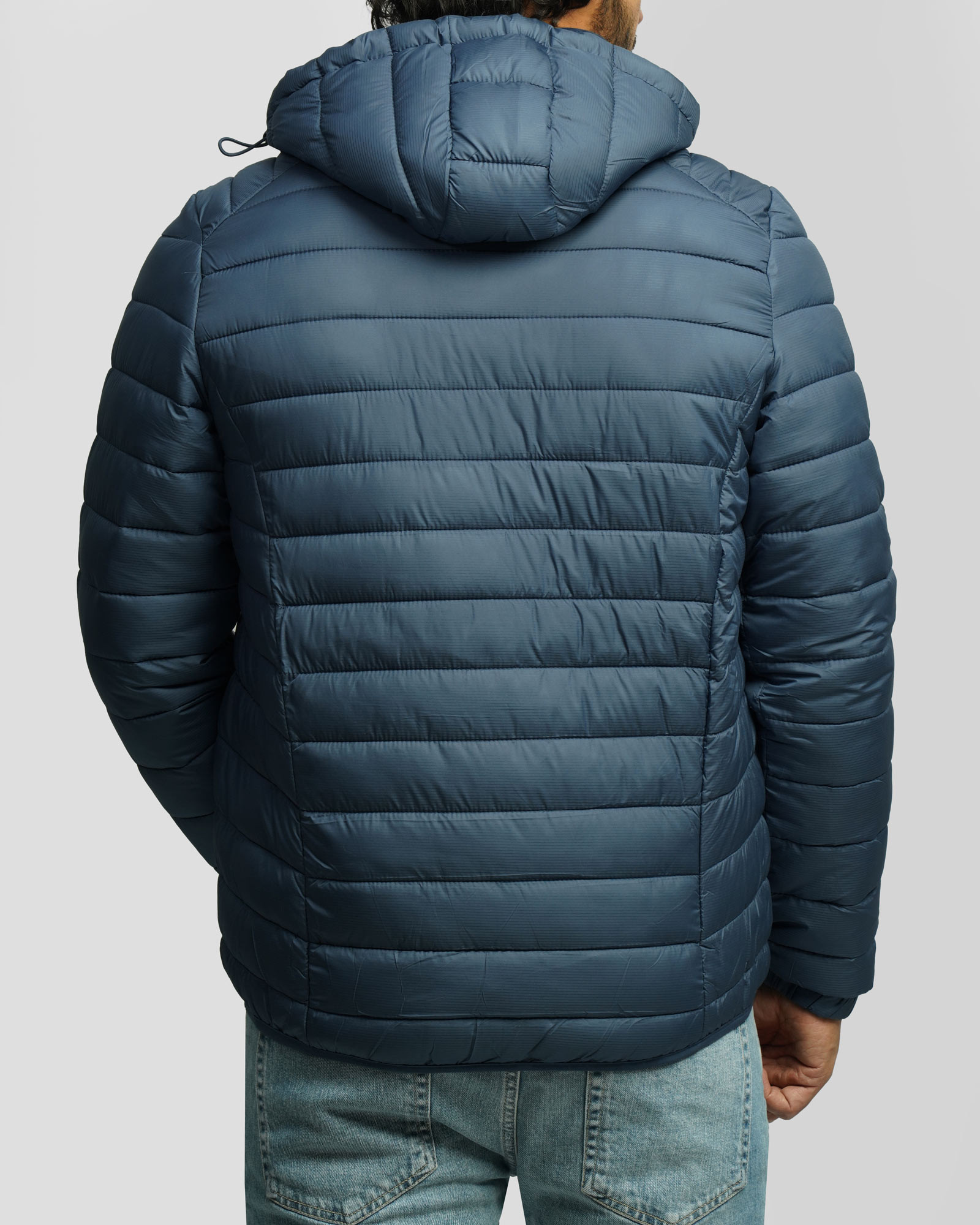 کاپشن مردانه کلاه دار آبی 24416402