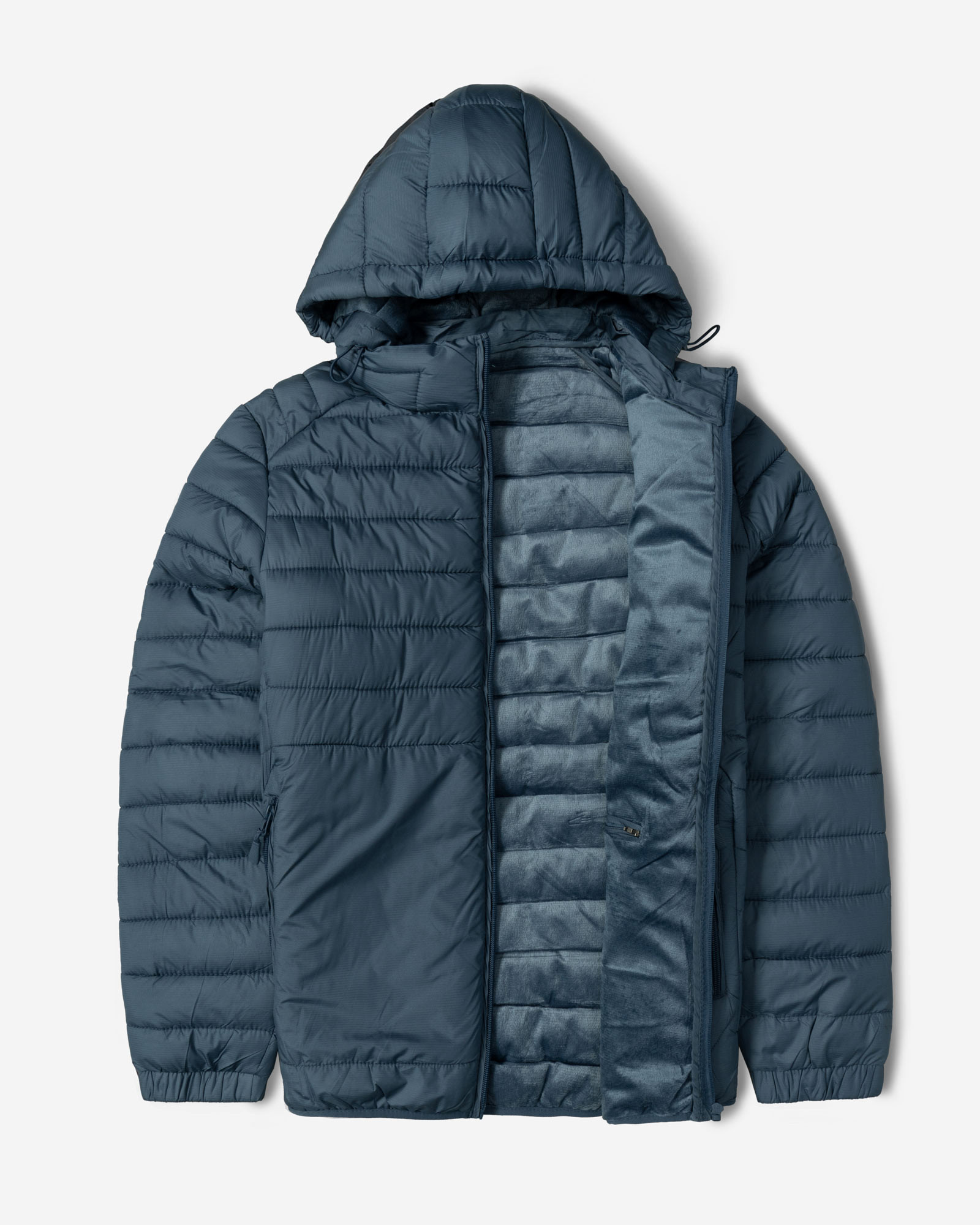 کاپشن مردانه کلاه دار آبی 24416402