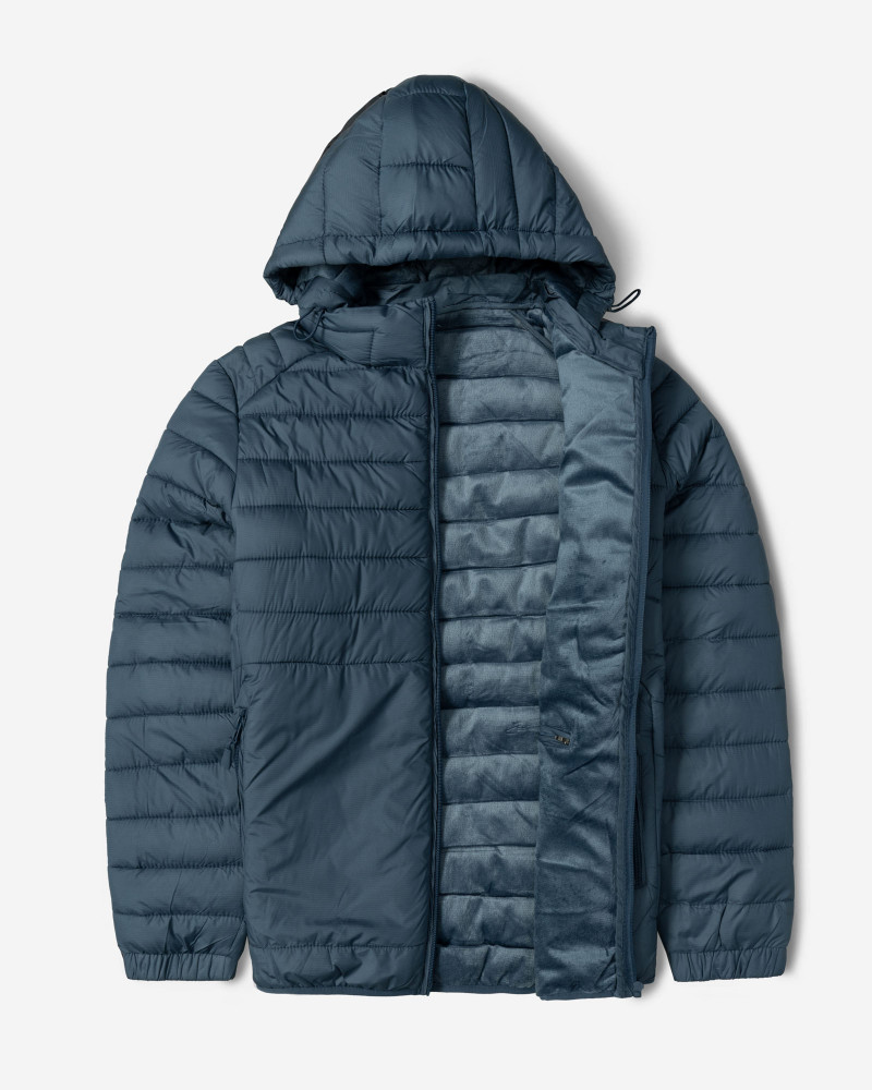 کاپشن مردانه کلاه دار آبی 24416402