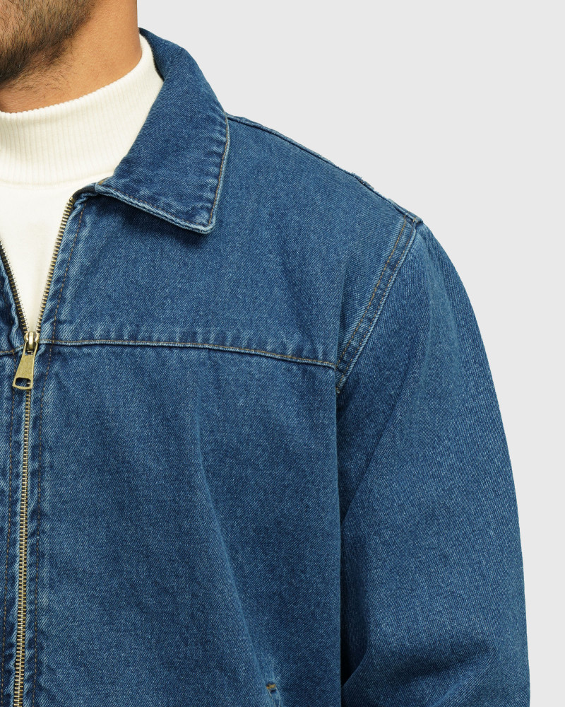 خرید و قیمت کاپشن جین آبی 24478108