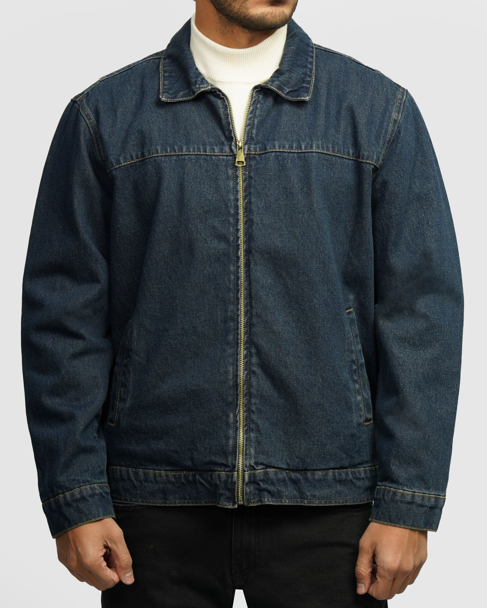 خرید و قیمت کاپشن جین سرمه ای 24478108