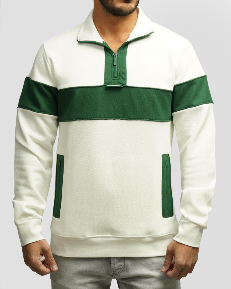 خرید و قیمت پلیور نیم زیپ مردانه سبز 84441144