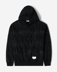 هودی کلاه دار طرح دار مشکی 24371273