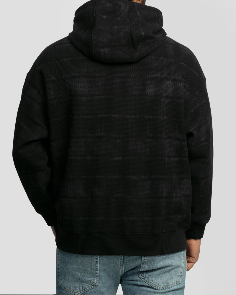 هودی کلاه دار طرح دار مشکی 24371273