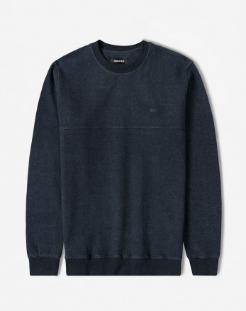 پلیور سلانیک مردانه یقه گرد سرمه ای 24456160