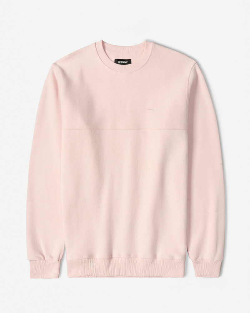 پلیور سلانیک مردانه یقه گرد صورتی 24456160