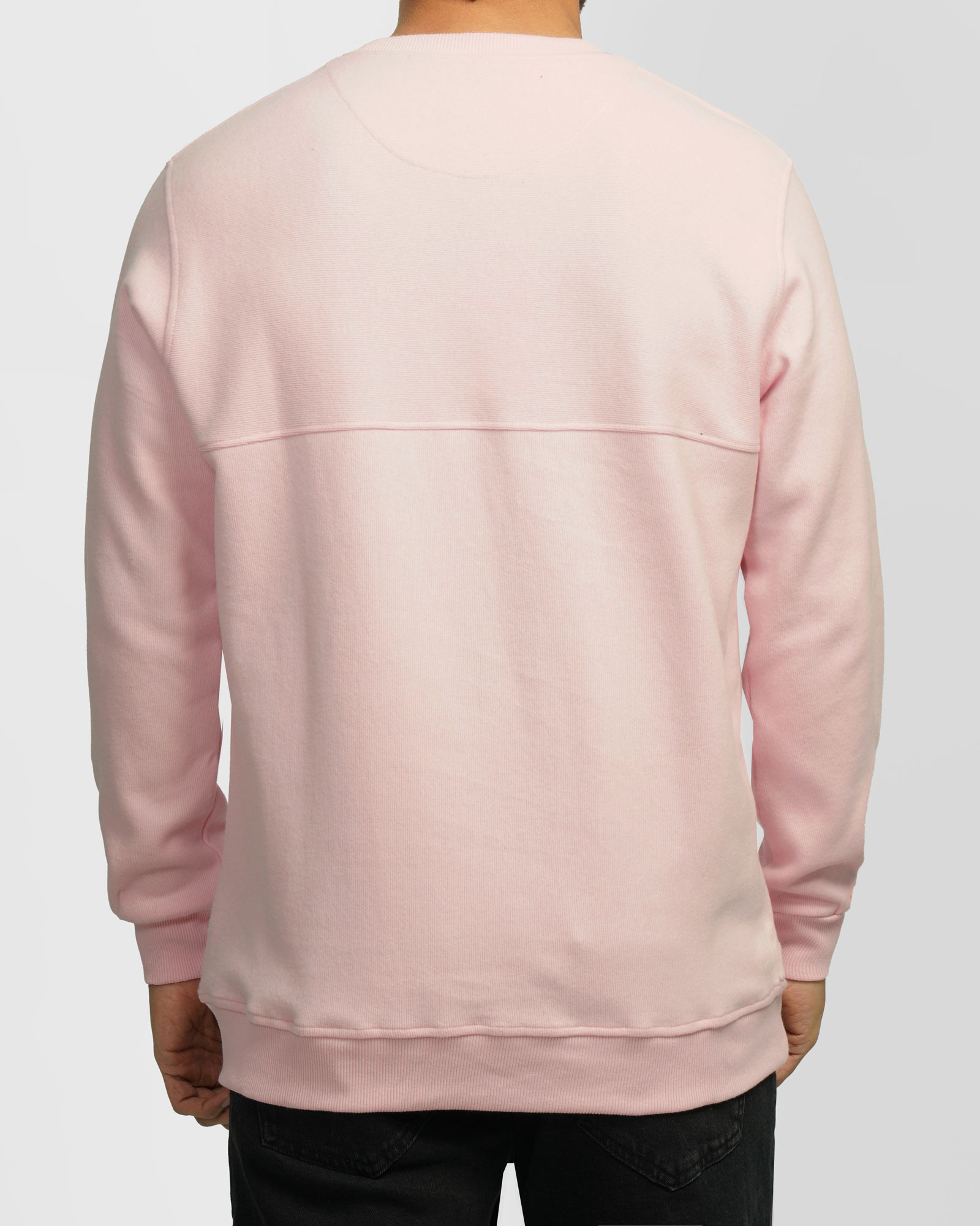 پلیور سلانیک مردانه یقه گرد صورتی 24456160