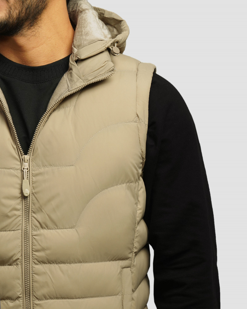 خرید و قیمت پافر مردانه کلاه دار کرم 23353156