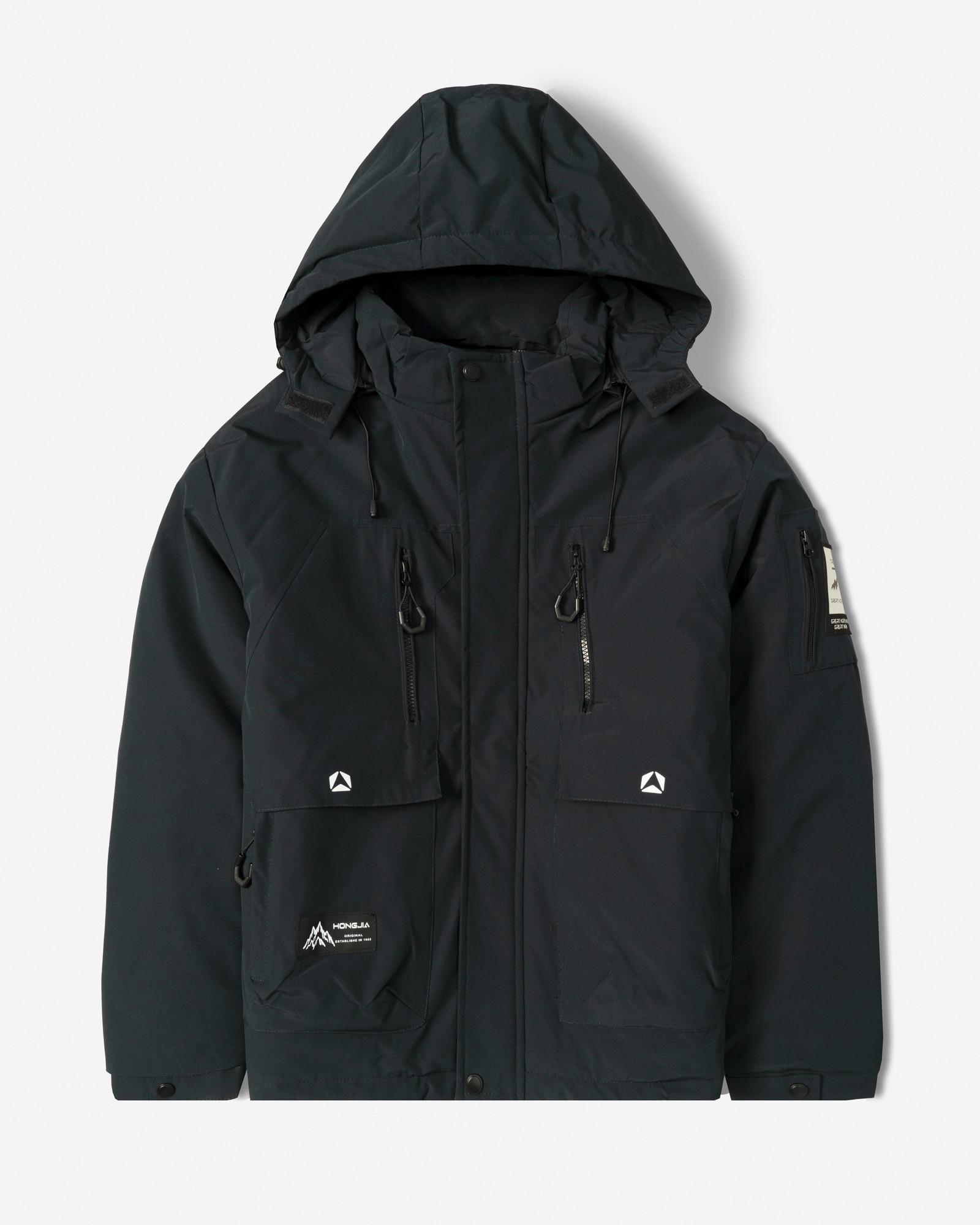 خرید و قیمت کاپشن مردانه کلاه دار سرمه ای 24416406