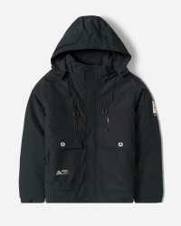 خرید و قیمت کاپشن مردانه کلاه دار سرمه ای 24416406