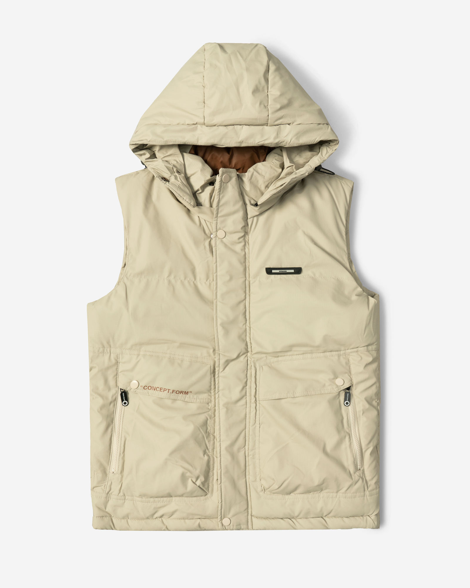 پافر مردانه کلاه دار کرم 24453187