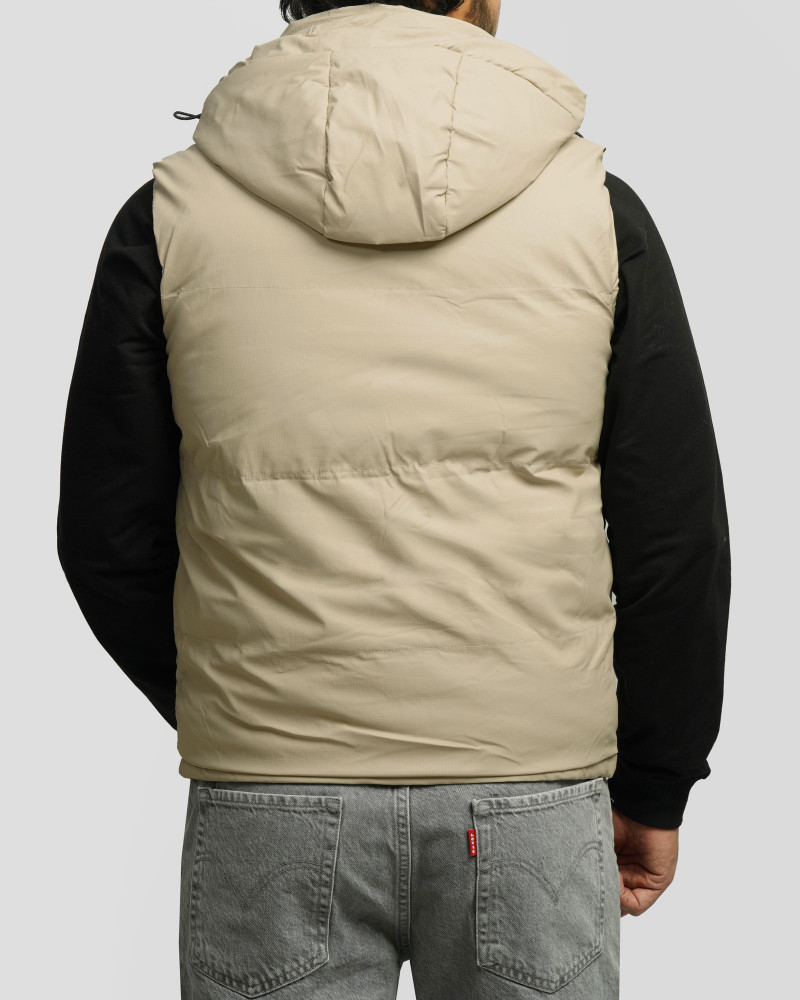 پافر مردانه کلاه دار کرم 24453187