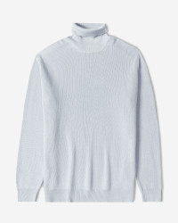 خرید و قیمت پلیور بافت یقه اسکی مردانه آبی روشن 24479118