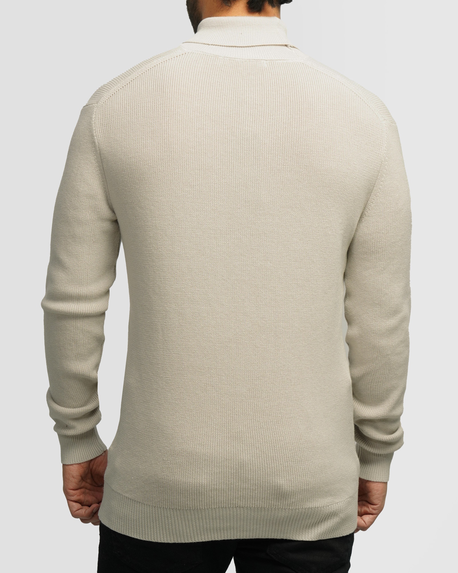 خرید و قیمت پلیور بافت یقه اسکی مردانه طوسی 24479118