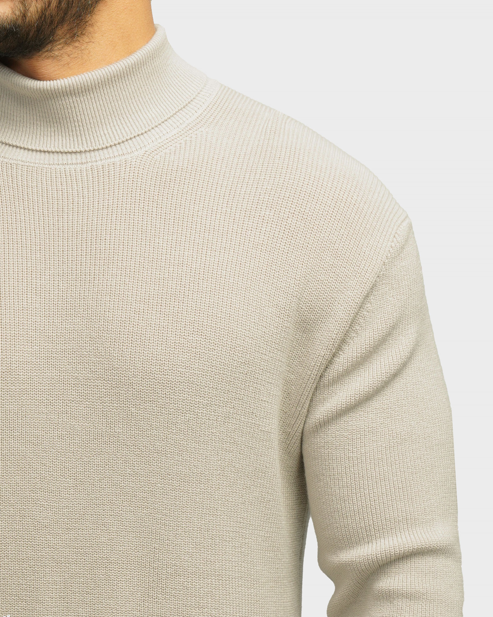 خرید و قیمت پلیور بافت یقه اسکی مردانه طوسی 24479118