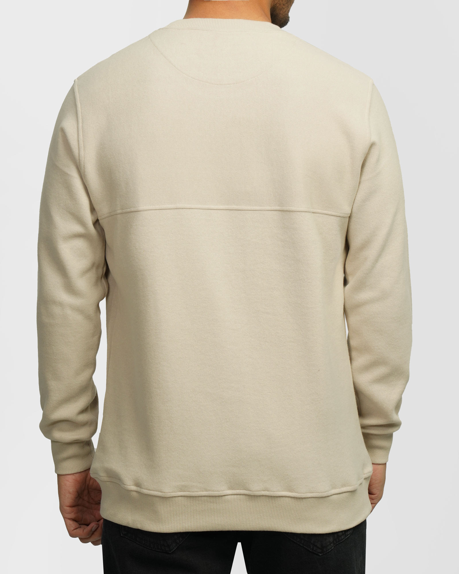 پلیور سلانیک مردانه یقه گرد کرم 24456160