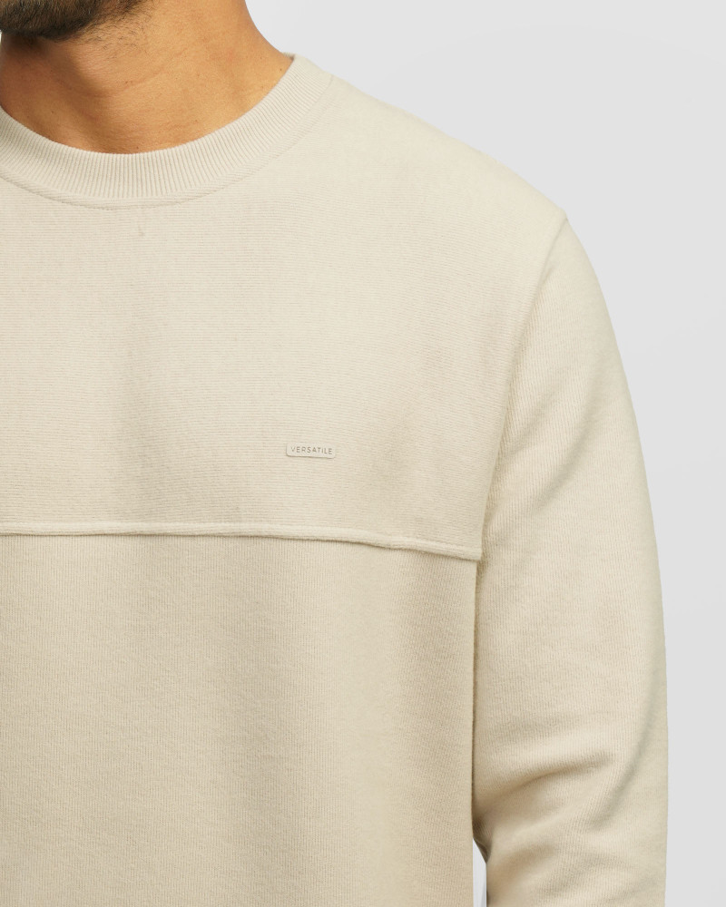 پلیور سلانیک مردانه یقه گرد کرم 24456160