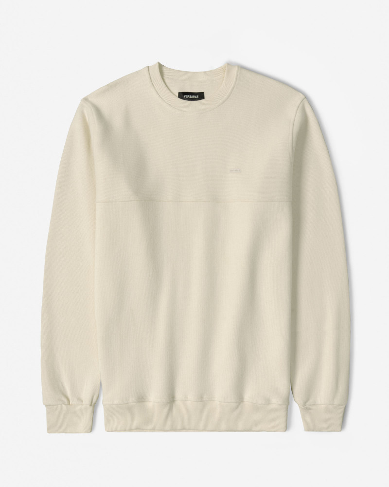 پلیور سلانیک مردانه یقه گرد کرم 24456160