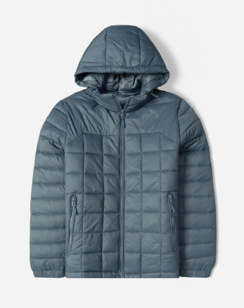 خرید و قیمت کاپشن مردانه کلاه دار آبی 24416404