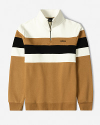 خرید و قیمت پلیور نیم زیپ مردانه کرم 84441145