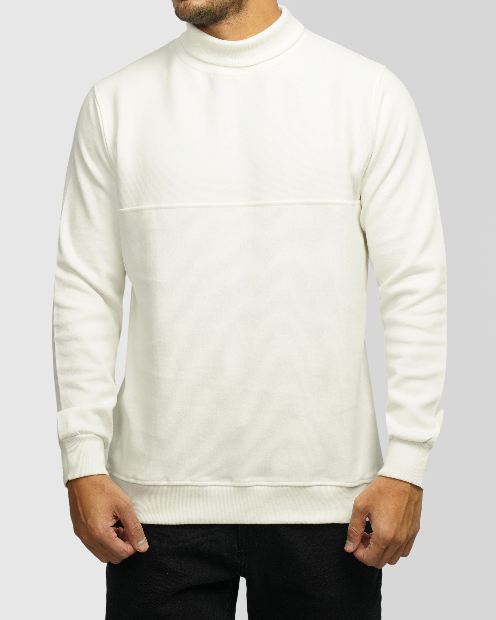 خرید و قیمت پلیور یقه اسکی مردانه سفید 24479119