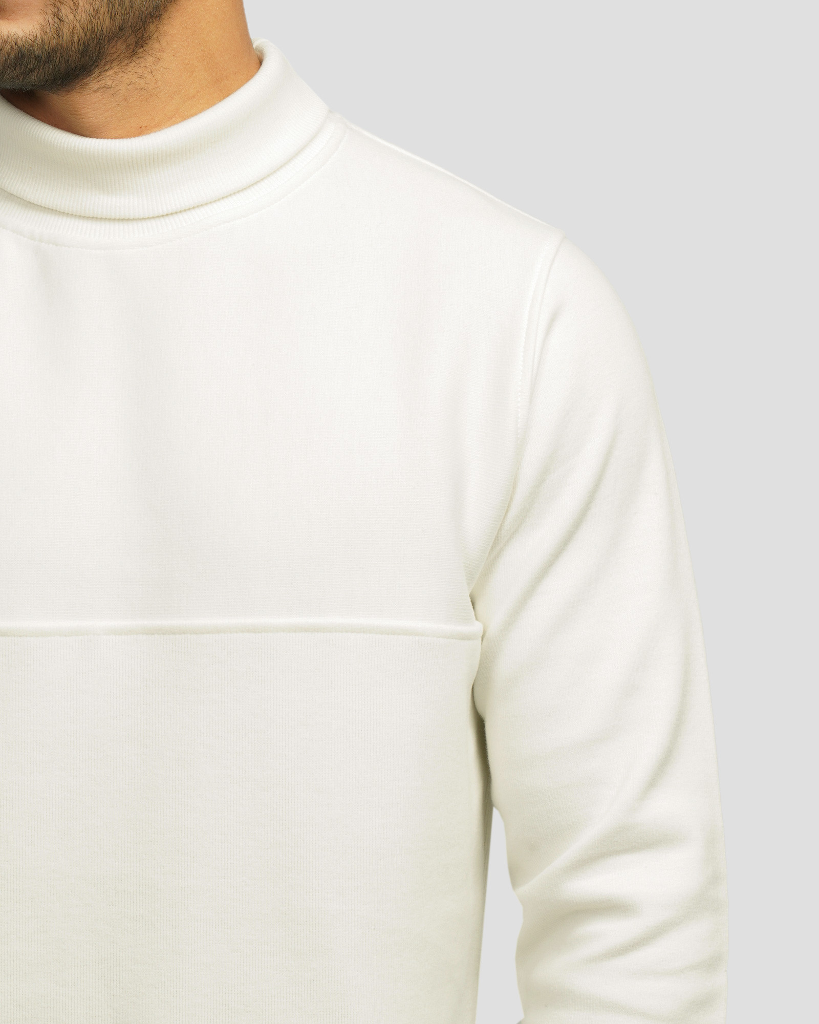 خرید و قیمت پلیور یقه اسکی مردانه سفید 24479119