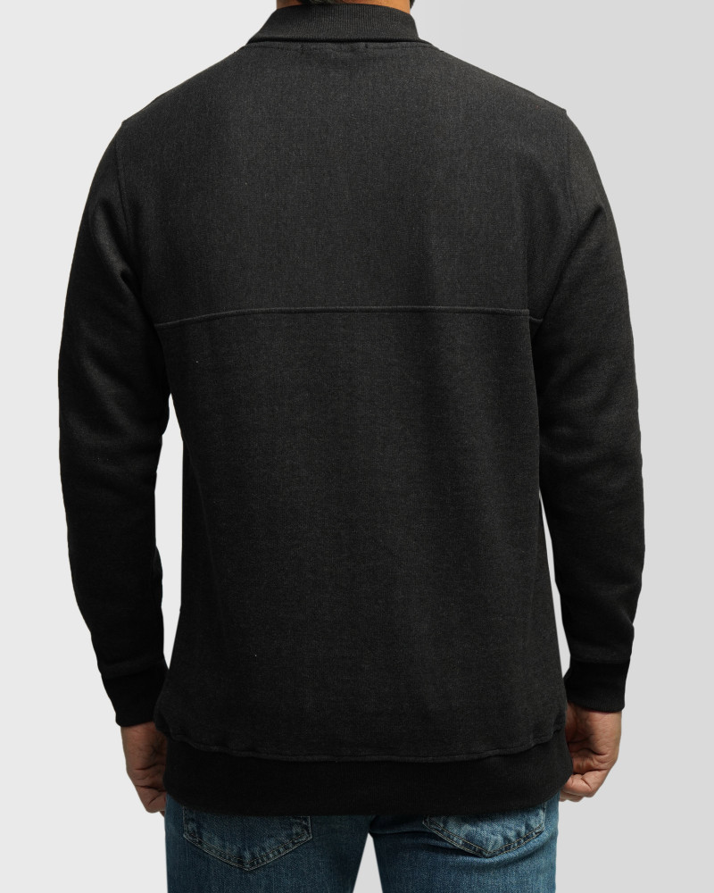 خرید و قیمت پلیور یقه اسکی مردانه ذغالی 24479119