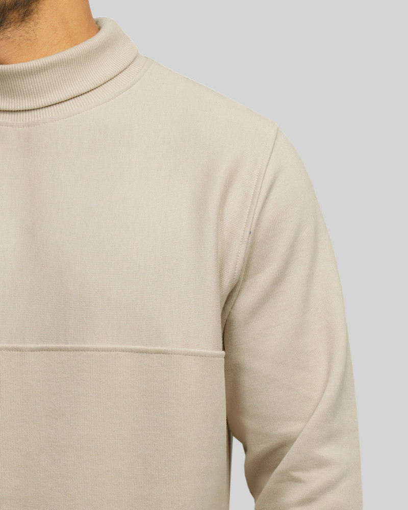 خرید و قیمت پلیور یقه اسکی مردانه کرم 24479119