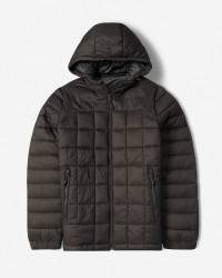 خرید و قیمت کاپشن مردانه کلاه دار خاکستری 24416404