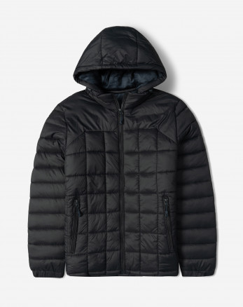 خرید و قیمت کاپشن مردانه کلاه دار سرمه ای 24416404