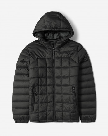 خرید و قیمت کاپشن مردانه کلاه دار مشکی 24416404