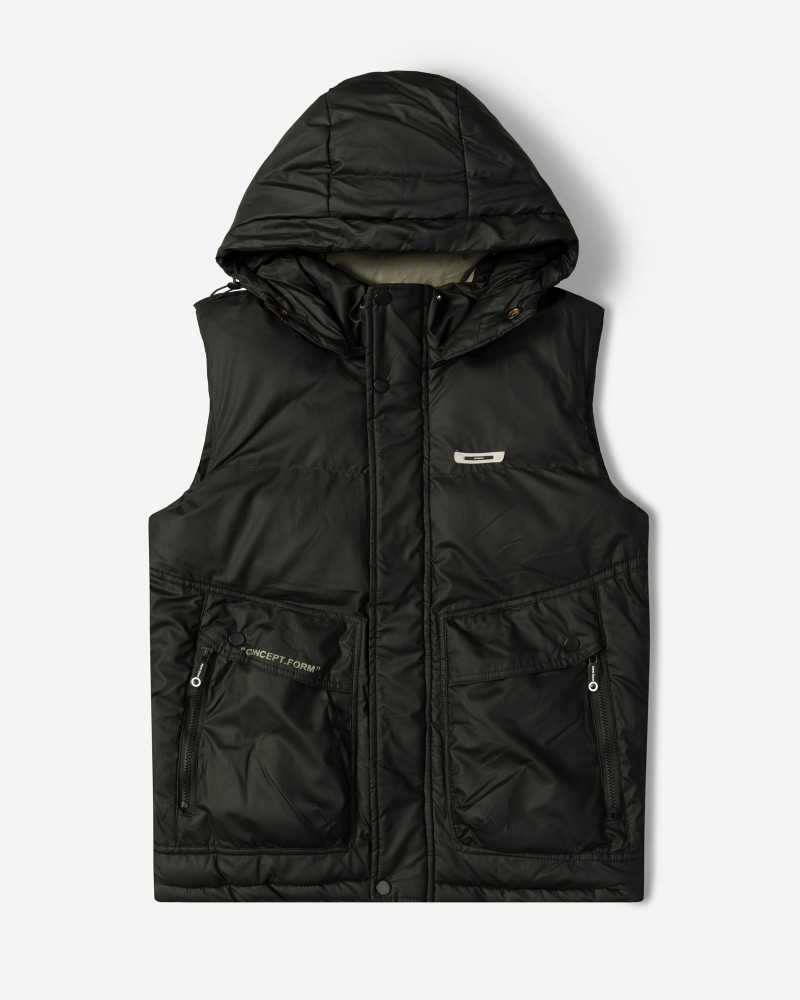 خرید و قیمت پافر مردانه کلاه دار مشکی 24453187