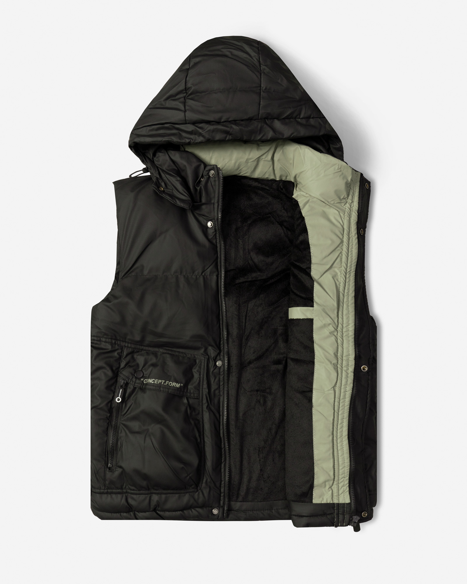 خرید و قیمت پافر مردانه کلاه دار مشکی 24453187