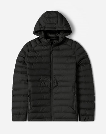 خرید و قیمت کاپشن مردانه کلاه دار مشکی 24416405