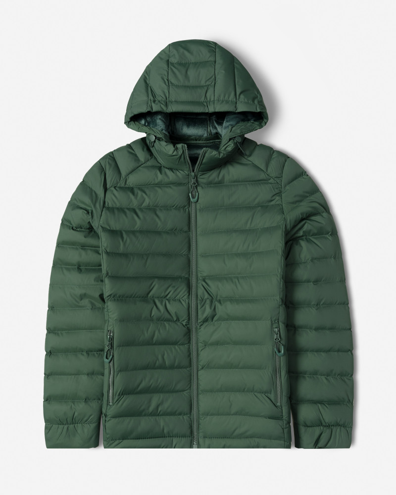 خرید و قیمت کاپشن مردانه کلاه دار سبز 24416405