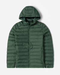 خرید و قیمت کاپشن مردانه کلاه دار سبز 24416405