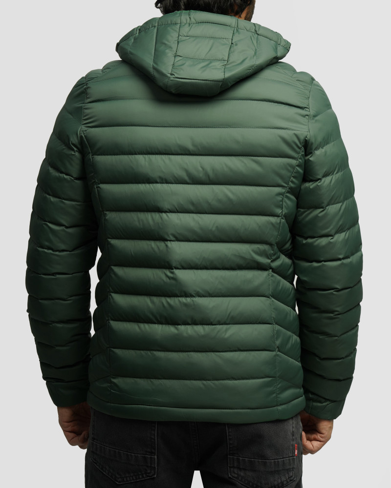 خرید و قیمت کاپشن مردانه کلاه دار سبز 24416405