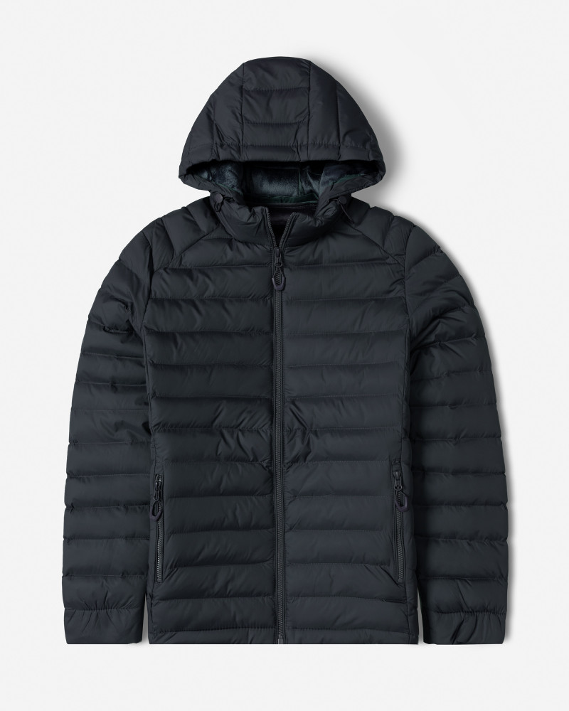 خرید و قیمت کاپشن مردانه کلاه دار سرمه ای 24416405