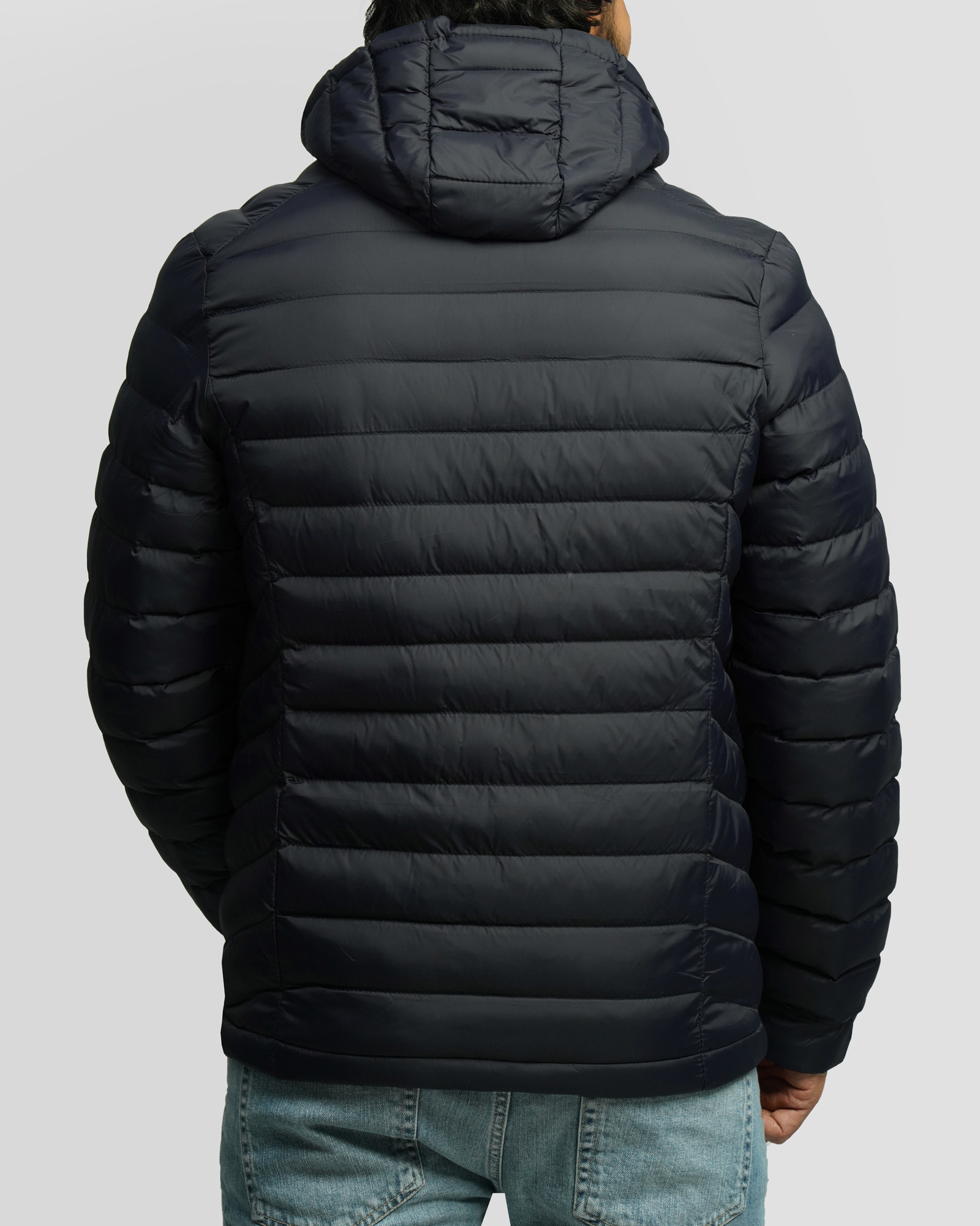 خرید و قیمت کاپشن مردانه کلاه دار سرمه ای 24416405