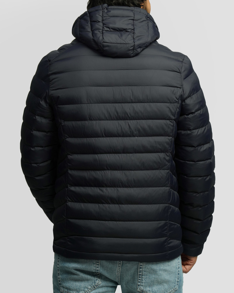 خرید و قیمت کاپشن مردانه کلاه دار سرمه ای 24416405