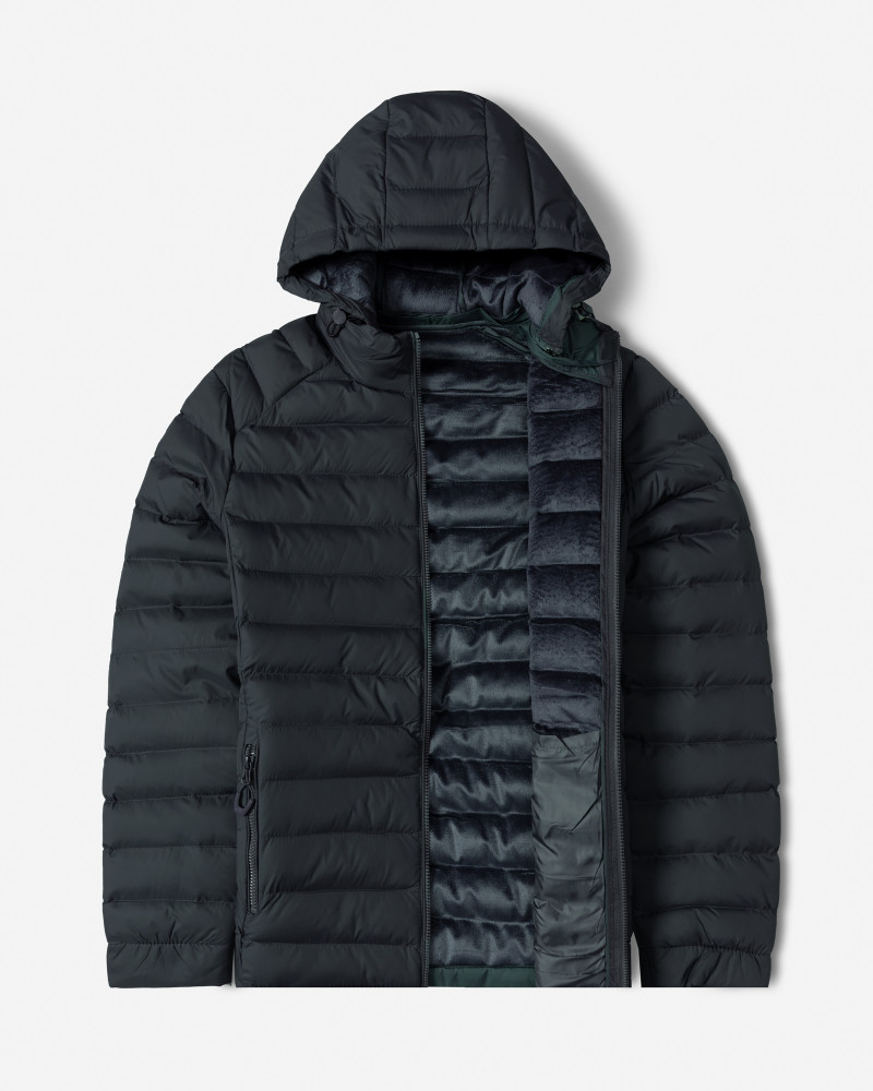 خرید و قیمت کاپشن مردانه کلاه دار سرمه ای 24416405