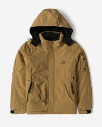 کاپشن مردانه کلاه دار قهوه ای روشن 24316398