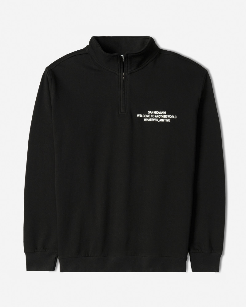 خرید و قیمت پلیور نیم زیپ مردانه مشکی 24441139