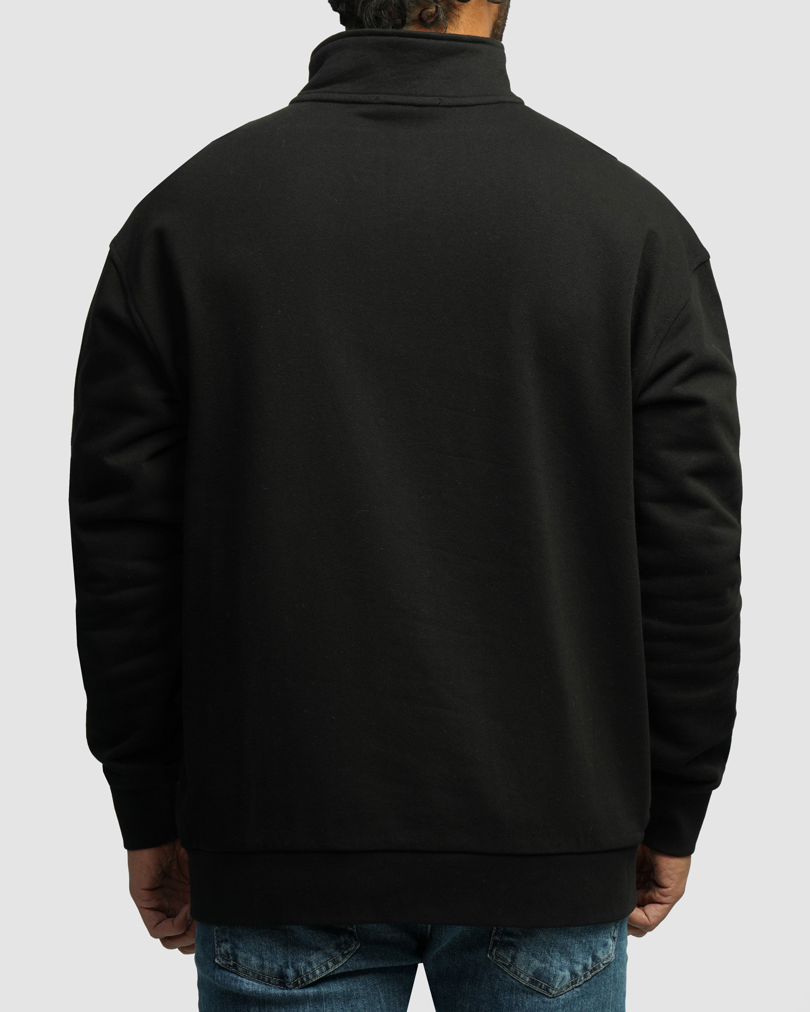 خرید و قیمت پلیور نیم زیپ مردانه مشکی 24441139