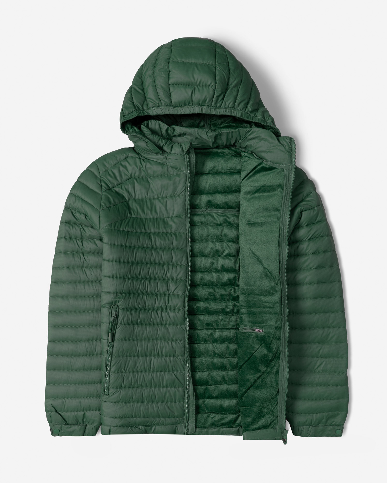 خرید و قیمت کاپشن مردانه کلاه دار سبز 24416407