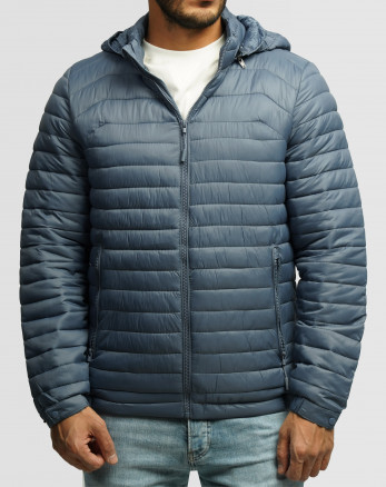 خرید و قیمت کاپشن مردانه کلاه دار آبی 24416407