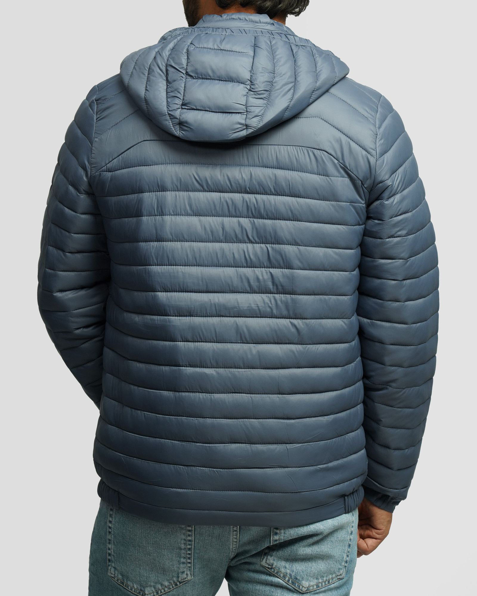 خرید و قیمت کاپشن مردانه کلاه دار آبی 24416407