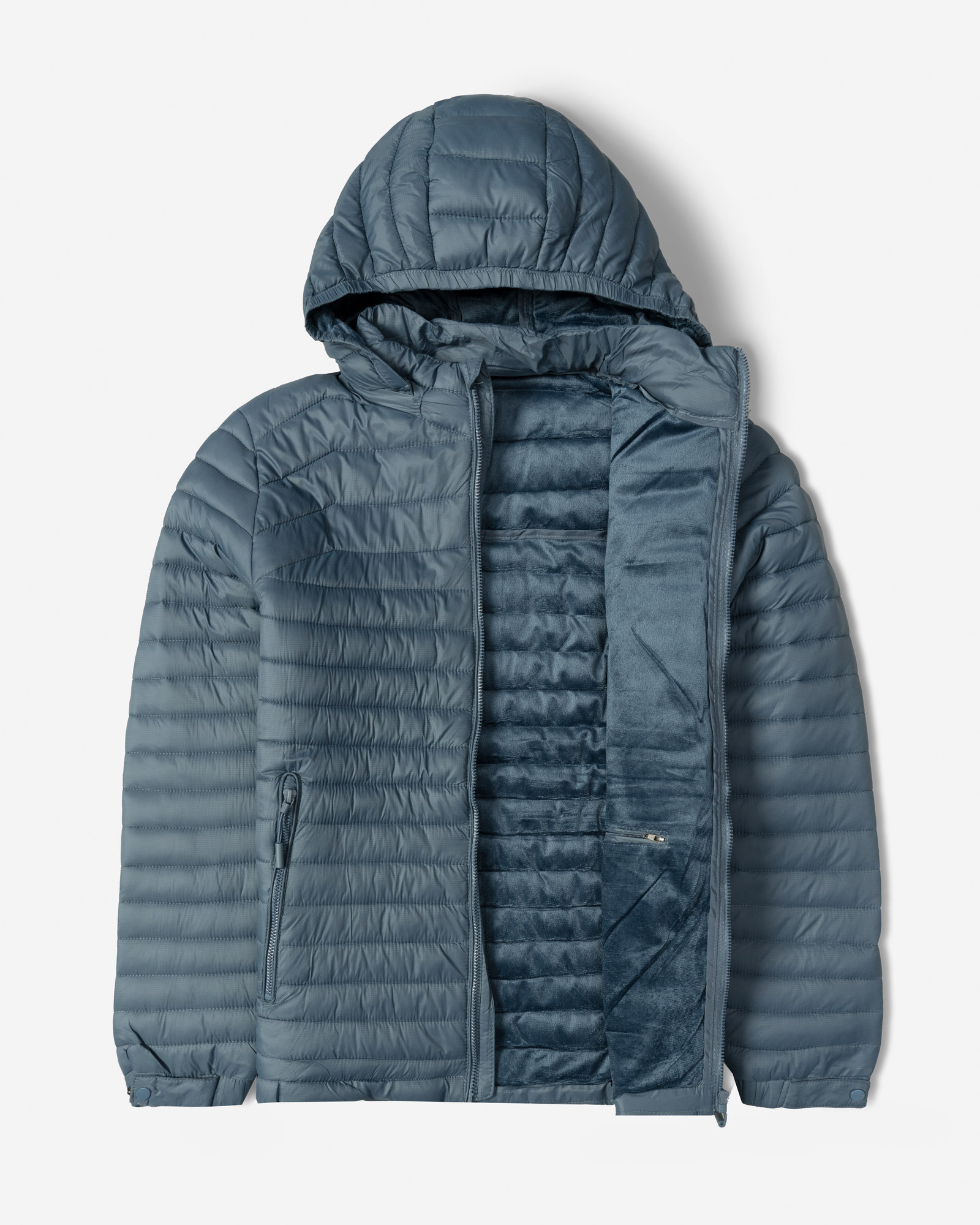 خرید و قیمت کاپشن مردانه کلاه دار آبی 24416407